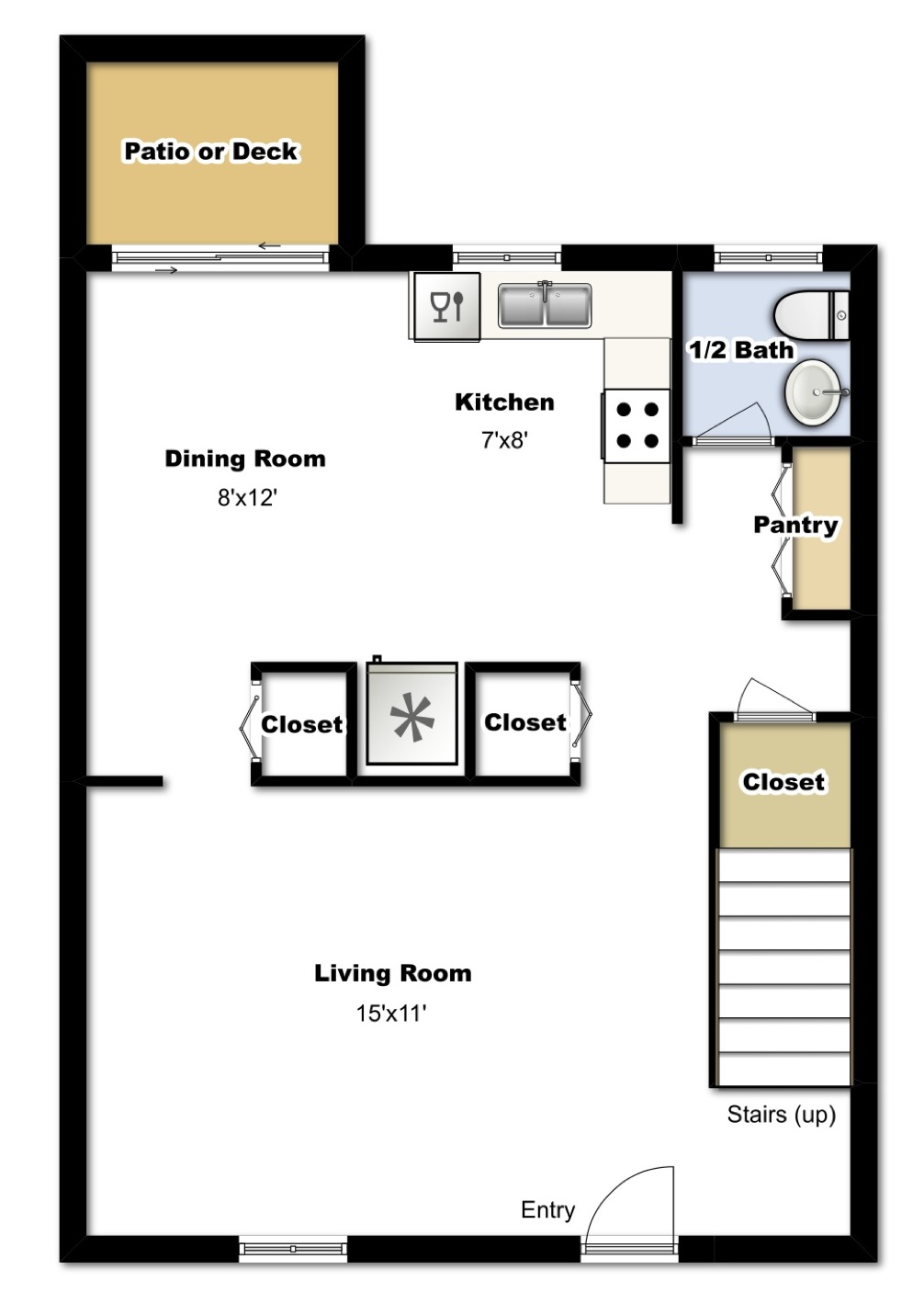 2 Bedroom First Floor